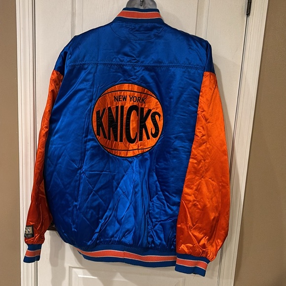 Men's New York Knicks Performance Jacket - Blue and Orange - Picture 2 of 11